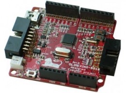 Отладочная плата OLIMEXINO-5510 на базе микроконтроллера MSP430, выполненная в форм-факторе Arduino